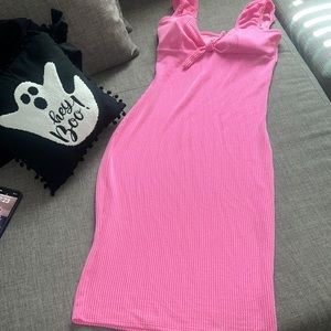 Hot pink dress